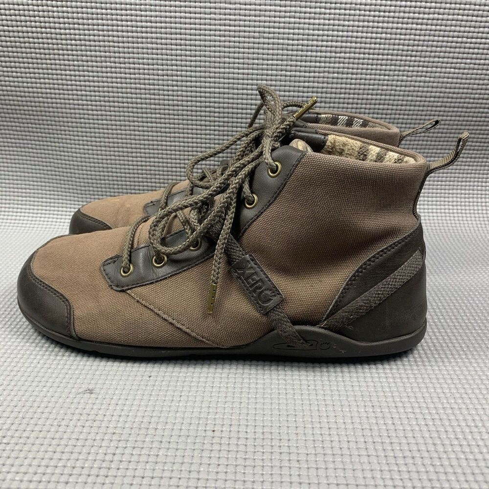 Xero Shoes Men's Size 11 Denver Brown Canvas Zero Drop Minimalist Boots